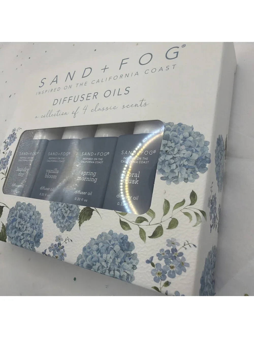 Sand + Fog Fragrance Diffuser Oil 4 Pack Laundry Day Vanilla Bloom Floral NEW
